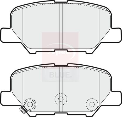 Apec Blue PD3363 Brake Pad Set, disc brake - 2