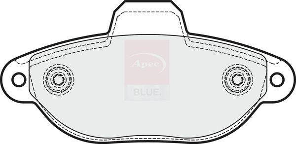 Apec Blue PD3364 Brake Pad Set, disc brake - 2