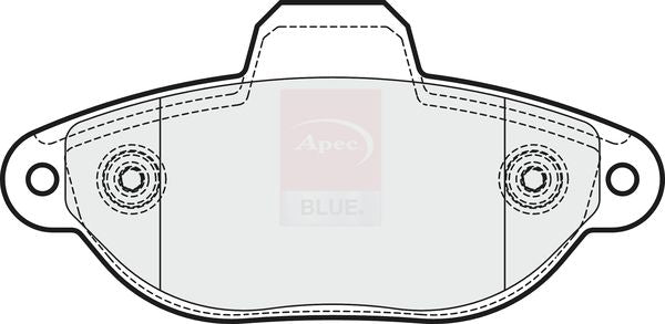 Apec Blue PD3364 Brake Pad Set, disc brake - 3