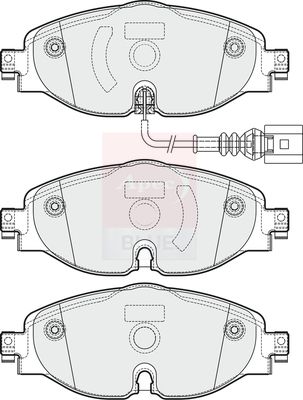 Apec Blue PD3365 Brake Pad Set, disc brake - 1
