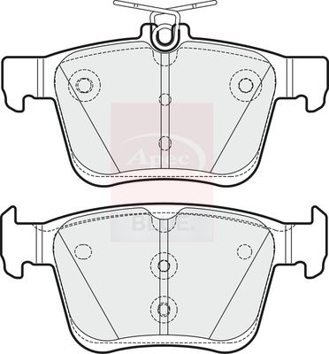 Apec Blue PD3366 Brake Pad Set, disc brake - 2