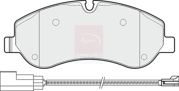 Apec Blue PD3368 Brake Pad Set, disc brake - 1