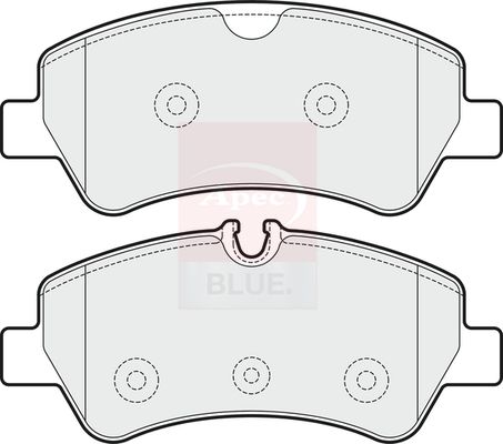 Apec Blue PD3369 Brake Pad Set, disc brake - 2