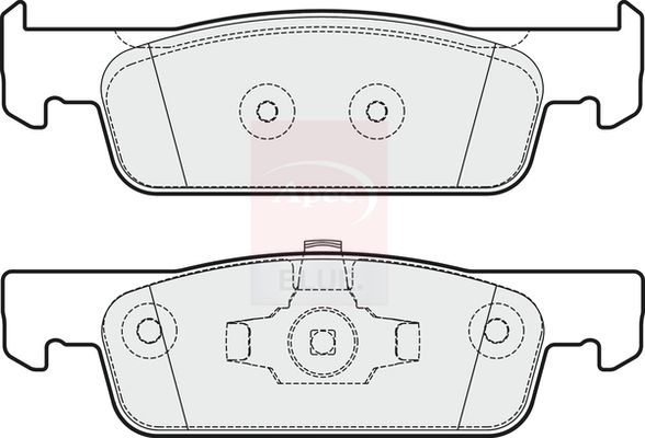 Apec Blue PD3370 Brake Pad Set, disc brake - 1