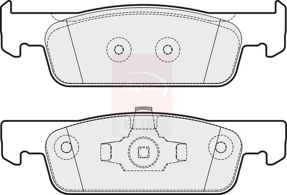 Apec Blue PD3370 Brake Pad Set, disc brake - 2