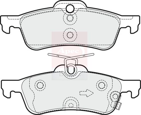Apec Blue PD3372 Brake Pad Set, disc brake - 1