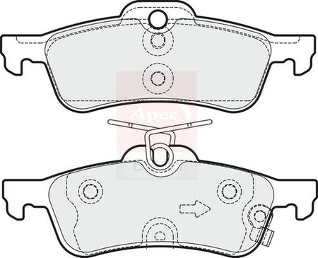 Apec Blue PD3372 Brake Pad Set, disc brake - 1