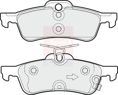 Apec Blue PD3372 Brake Pad Set, disc brake - 2