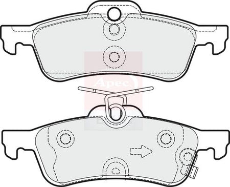 Apec Blue PD3372 Brake Pad Set, disc brake - 2