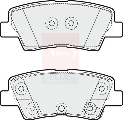 Apec Blue PD3374 Brake Pad Set, disc brake - 1