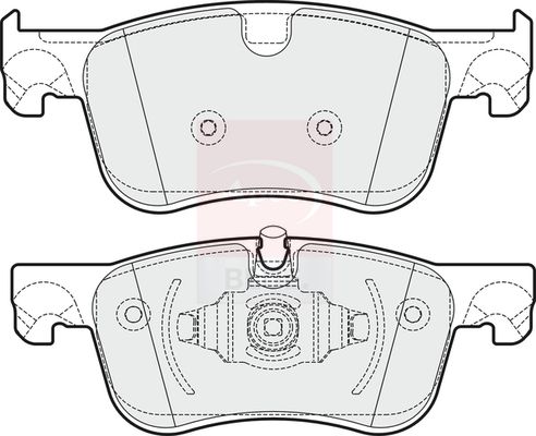 Apec Blue PD3375 Brake Pad Set, disc brake - 1