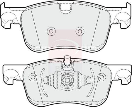 Apec Blue PD3375 Brake Pad Set, disc brake - 1