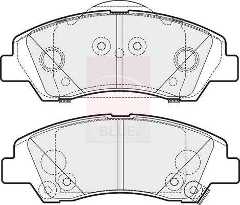 Apec Blue PD3376 Brake Pad Set, disc brake - 1