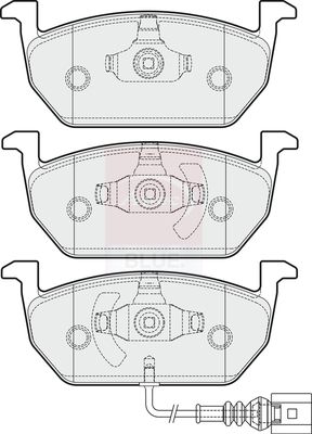 Apec Blue PD3377 Brake Pad Set, disc brake - 1