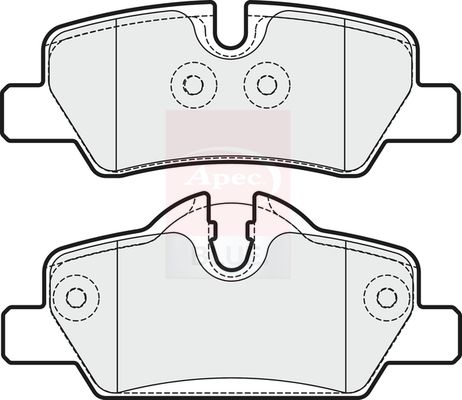 Apec Blue PD3378 Brake Pad Set, disc brake - 1