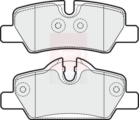 Apec Blue PD3378 Brake Pad Set, disc brake - 2