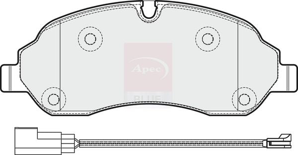 Apec Blue PD3380 Brake Pad Set, disc brake - 1