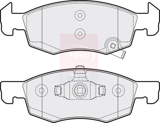 Apec Blue PD3383 Brake Pad Set, disc brake - 1