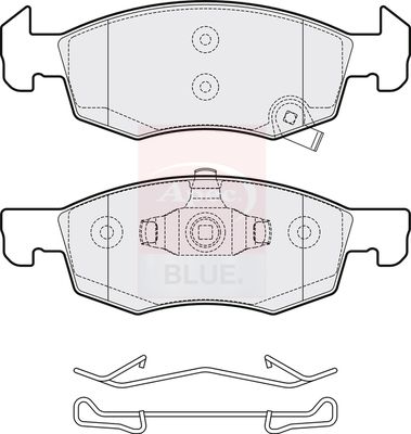 Apec Blue PD3383 Brake Pad Set, disc brake - 2