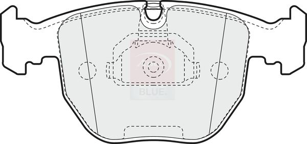 Apec Blue PD3387 Brake Pad Set, disc brake - 1