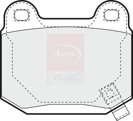 Apec Blue PD3389 Brake Pad Set, disc brake - 1