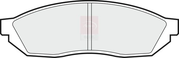 Apec Blue PD3396 Brake Pad Set, disc brake - 1