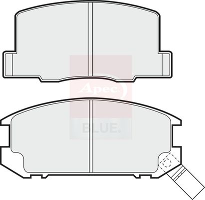 Apec Blue PD3406 Brake Pad Set, disc brake - 1