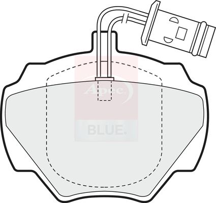 Apec Blue PD3410 Brake Pad Set, disc brake - 1