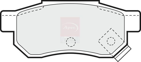 Apec Blue PD3411 Brake Pad Set, disc brake - 2