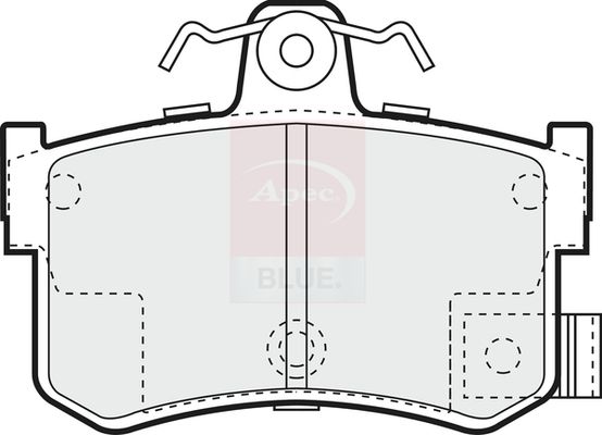 Apec Blue PD3413 Brake Pad Set, disc brake - 1