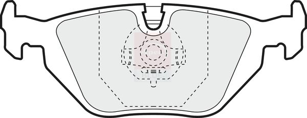 Apec Blue PD3415 Brake Pad Set, disc brake - 1