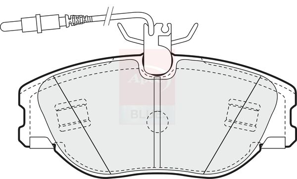 Apec Blue PD3427 Brake Pad Set, disc brake - 1