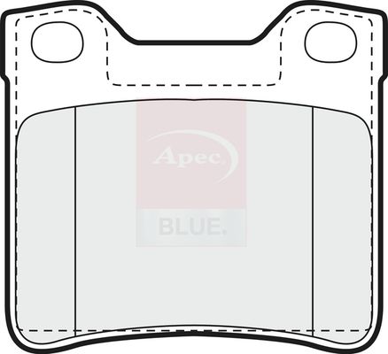 Apec Blue PD3432 Brake Pad Set, disc brake - 1