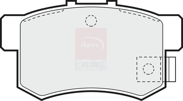 Apec Blue PD3433 Brake Pad Set, disc brake - 1