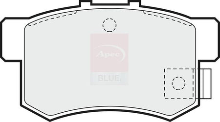 Apec Blue PD3433 Brake Pad Set, disc brake - 1