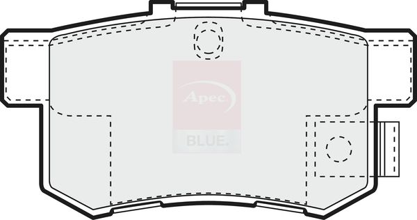 Apec Blue PD3433 Brake Pad Set, disc brake - 2