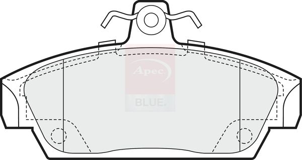 Apec Blue PD3438 Brake Pad Set, disc brake - 1