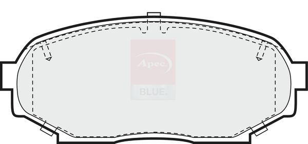 Apec Blue PD3439 Brake Pad Set, disc brake - 1