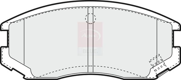 Apec Blue PD3441 Brake Pad Set, disc brake - 1