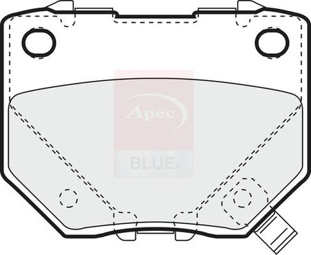 Apec Blue PD3442 Brake Pad Set, disc brake - 1