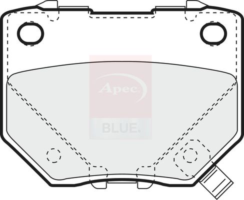 Apec Blue PD3442 Brake Pad Set, disc brake - 1