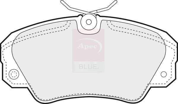 Apec Blue PD3444 Brake Pad Set, disc brake - 1