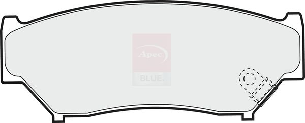 Apec Blue PD3445 Brake Pad Set, disc brake - 1