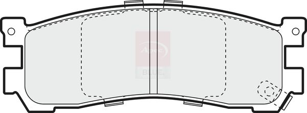 Apec Blue PD3450 Brake Pad Set, disc brake - 1