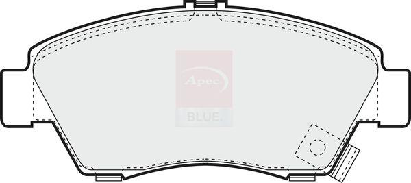 Apec Blue PD3456 Brake Pad Set, disc brake - 1