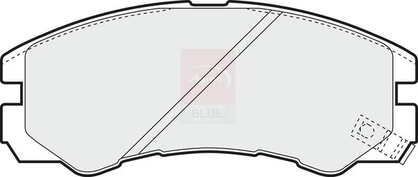 Apec Blue PD3458 Brake Pad Set, disc brake - 1