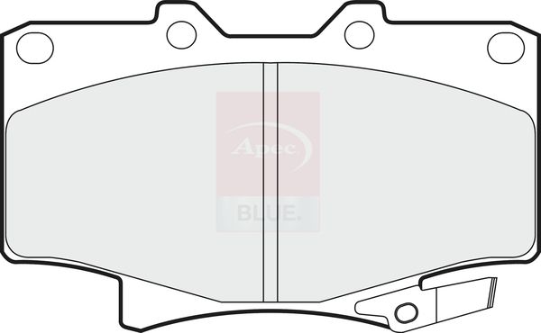 Apec Blue PD3461 Brake Pad Set, disc brake - 1