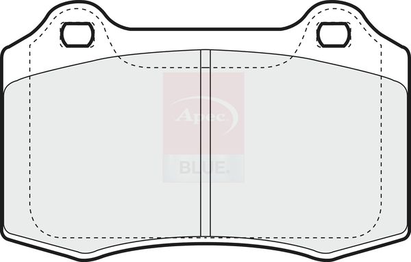 Apec Blue PD3462 Brake Pad Set, disc brake - 1