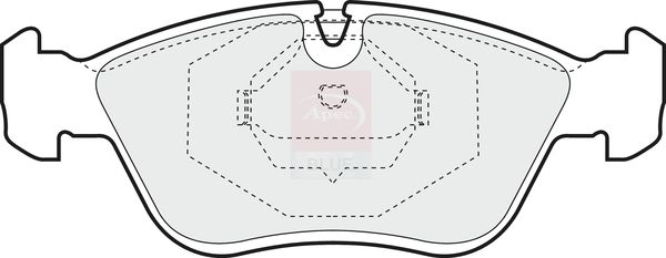 Apec Blue PD3465 Brake Pad Set, disc brake - 1
