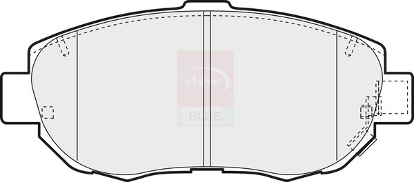 Apec Blue PD3466 Brake Pad Set, disc brake - 1